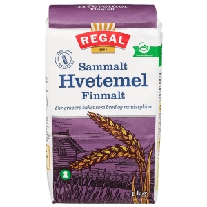 Hvetemel Sammalt Finmalt 1kg Regal