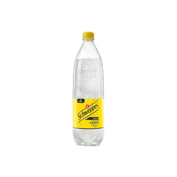 Tonic Water Zero 1l flaske Schweppes