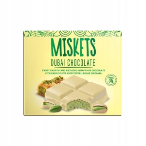 MISKETS Dubai sjokolade Hvit 100g