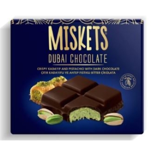 MISKETS Dubai sjokolade Svart 100g