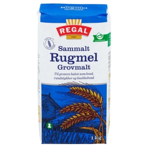 Rugmel Sammalt Grov 1kg Regal