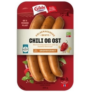 Chili&Ostepølse 225g Gilde