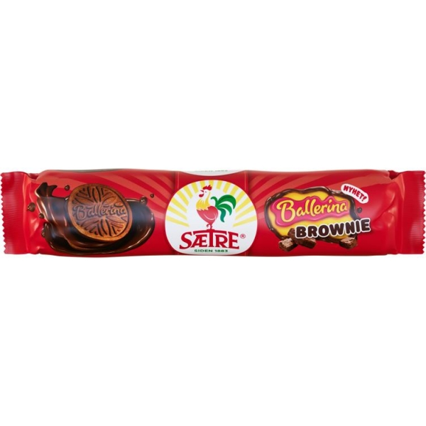 Ballerina Kjeks Brownie 210g Sætre