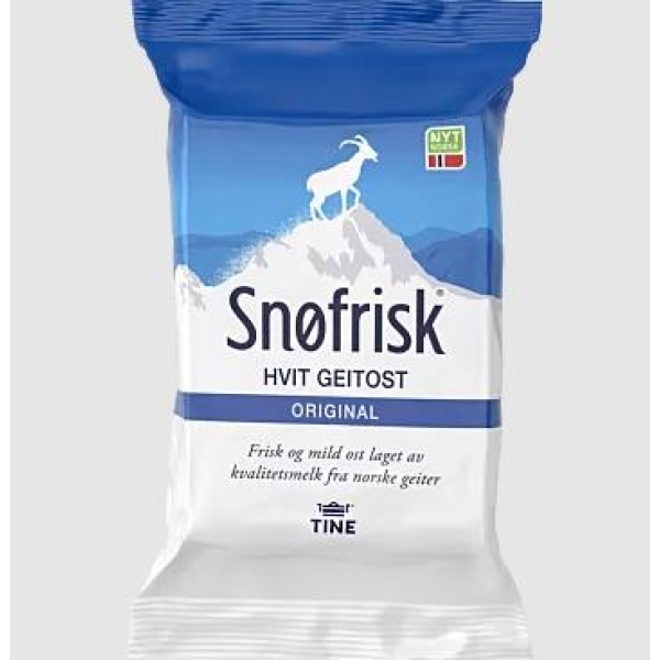 Snøfrisk Hvit Ekte Geitost 340g Tine