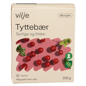 Tyttebær Økologisk 225g Vilje