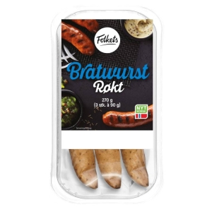 Bratwurst Røkt 270g Folkets