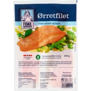 Ørretfilet Porsjon 280g Fiskemannen