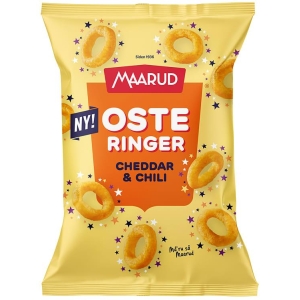 Osteringer Cheddar&Chili 140g Maarud