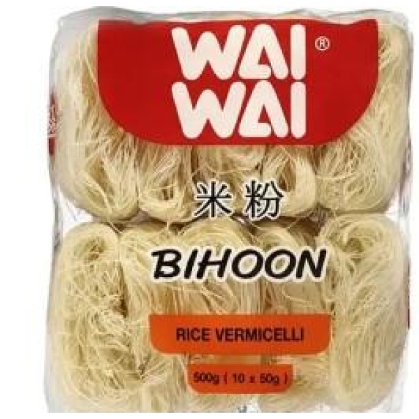 WAI WAI Rice Vermicelli (Bihoon) (10x50g) 500g