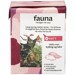 Fauna Katt Våtfor Kylling&Laks 365g