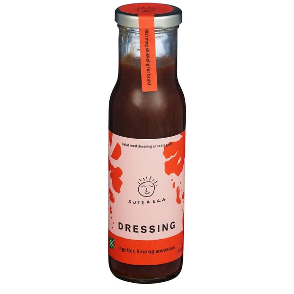 Dressing Ingefær Økol 250ml Superbra