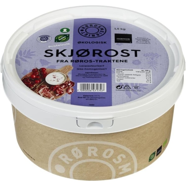 Skjørost Økologisk 1,5kg Rørosmeieriet