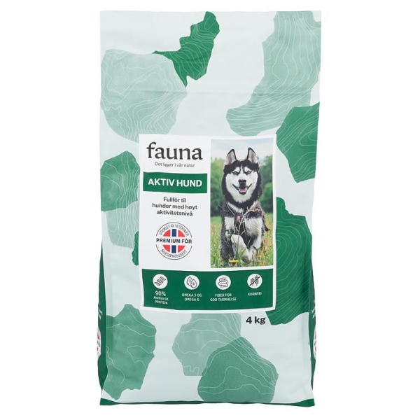 Fauna Aktiv Hund Tørrfor 4kg