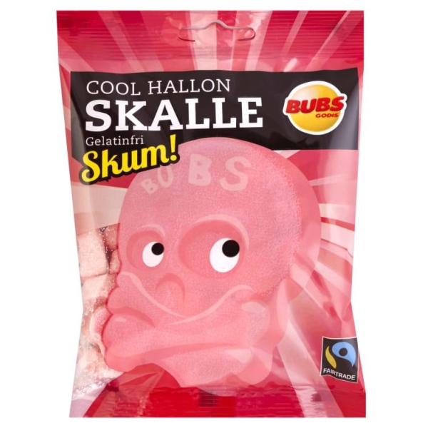 Skalle Cool Hallon Skum 90g Bubs