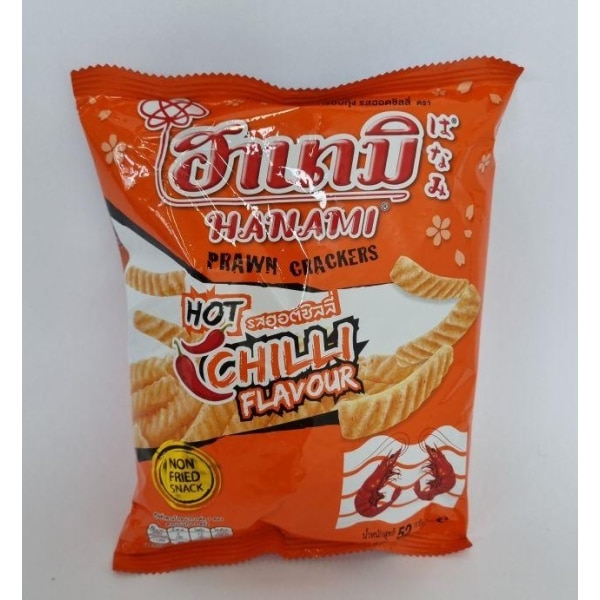 HANAMI Prawn Crackers Hot Chili 52g