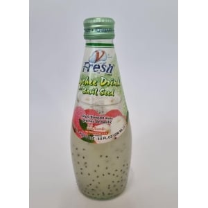 V-FRESH Lychee Drink with Basil Seed 290ml