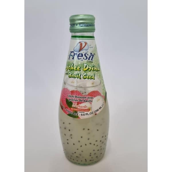 V-FRESH Lychee Drink with Basil Seed 290ml