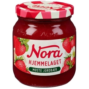 Jordbær Moste Hjemmelaget 390g Nora