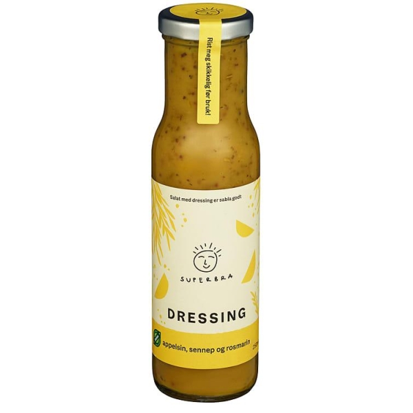 Dressing Appelsin Økol 250ml Superbra