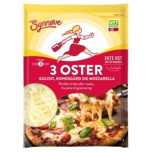 Ostemix Revet Kongsgård/Mozarella 170g