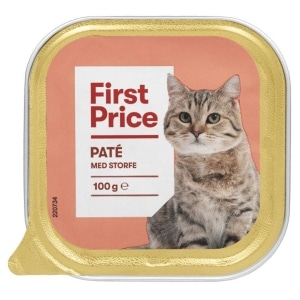 Våtfor Til Katt Pate m/Okse 100g First P