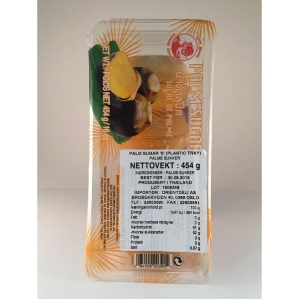 COCK Palm Sugar in Tray (Duong Thot Not Khay) 454g