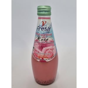 V-FRESH Basil Seed Drink with Rose Flavour 290ml