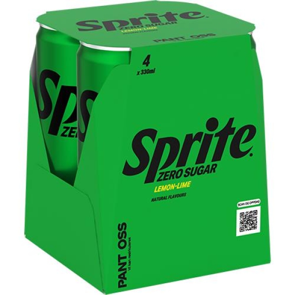 Sprite Zero Sugar 330ml boks 4pack