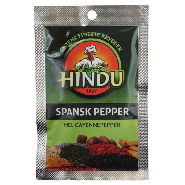 Pepper Spansk Hel 12g Pose Hindu