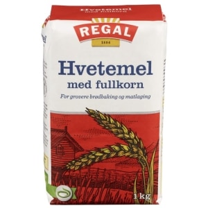 Hvetemel Fullkorn 1kg Regal