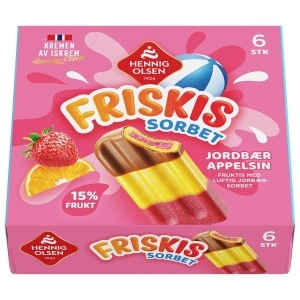 Friskis Sorbet 6stk Hennig-Olsen Is