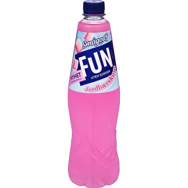 Fun Light Jordbærskum 0,8L