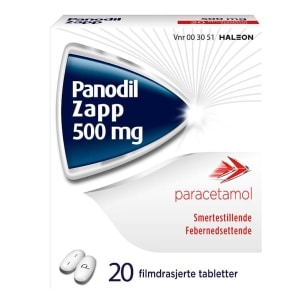 Panodil Zapp Smertestillende 500Mg 20stk