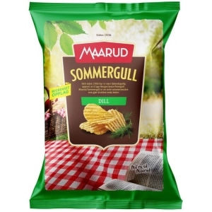 Potetgull Dill Grovrifla 200g Maarud
