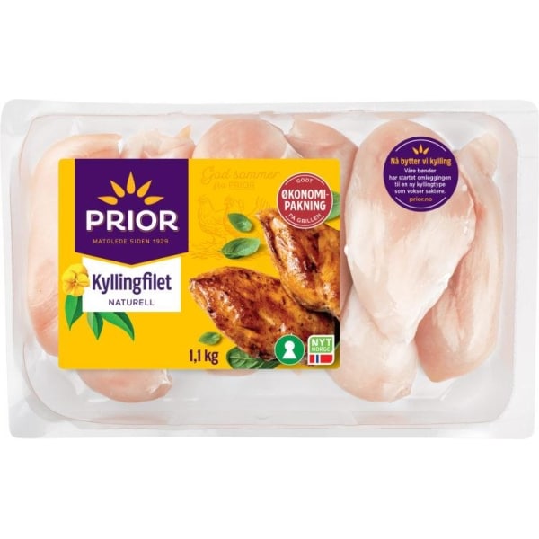 Kyllingfilet 1,1kg Prior