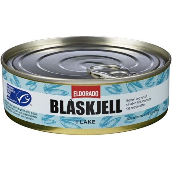Blåskjell i Vann Msc 200g Eldorado