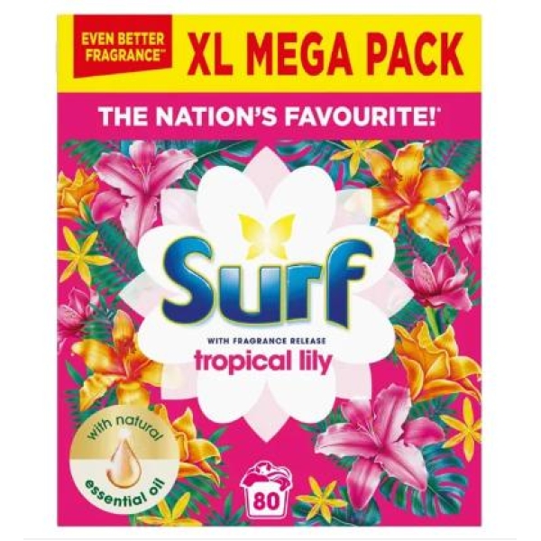 Surf Clothes Washing Powder Tropical 80w 4kg