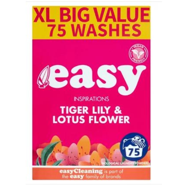Easy Washing Powder 75 Wash Bio Tiger Lily & Lotus 5.1kg