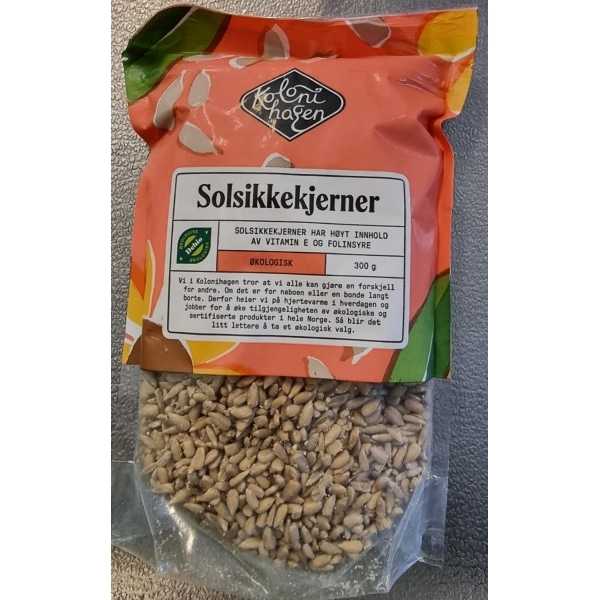 Solsikkekjerner Økologisk 300g Kolonihagen