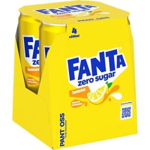 Fanta Lemon Zero Sugar 330ml boks 4pack