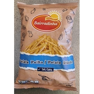 Potet Sticks Salt 125g Bairradinha