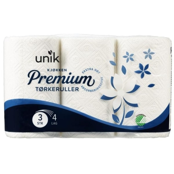 Tørkerull Premium 4-Lags 3Rl Unik