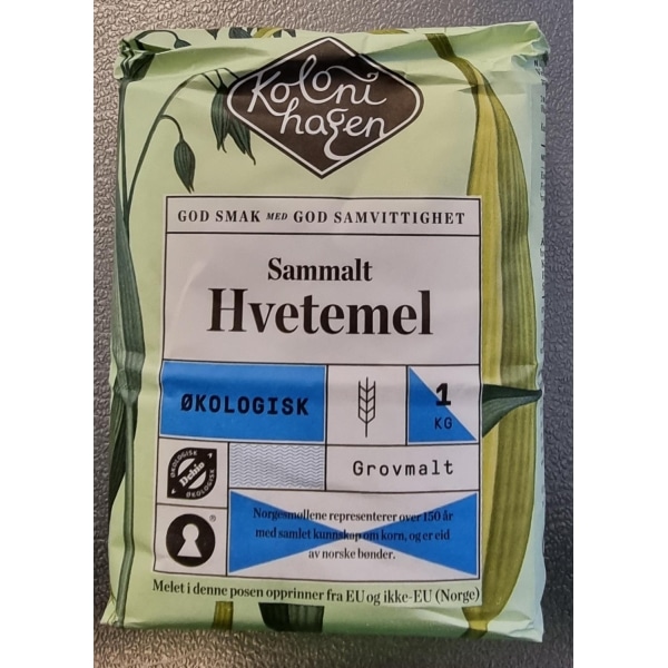 Hvetemel Sammalt 1kg Kolonihagen