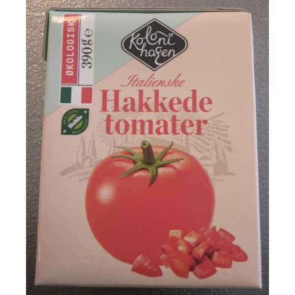 Tomater Hakkede Økologisk 390g Kolonihagen