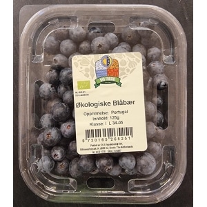 Blåbær økologisk 125g