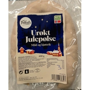 Julepølse Urøkt 400g Folkets
