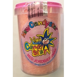 Sukkerspinn Rosa 30g Cotton Magic