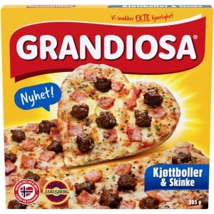 Grandiosa Pizza Kjøttboller&Skinke 505g