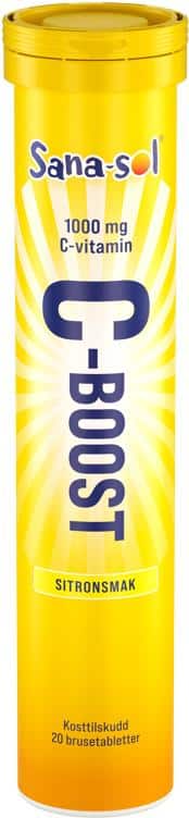 C-Boost Sitronsmak 1000Mg 20stk Sana-Sol