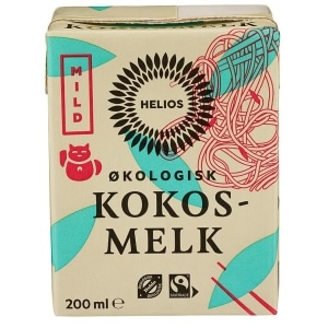 Kokosmelk 200ml Økologisk Helios